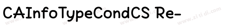 CAInfoTypeCondCS Re字体转换